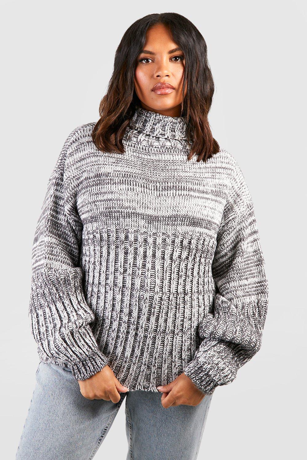 Plus Ribbed Detail Chunky Jumper boohoo